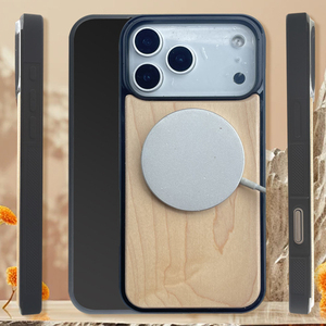 เคสโทรศัพท์ไม้แม่เหล็กสำหรับ <span class=keywords><strong>iPhone</strong></span> 18 Pro Max  ฝาครอบไม้ไผ่ เชอร์รี่ วอลนัท สำหรับ <span class=keywords><strong>iPhone</strong></span> 18 Pro 17 16 15 14 LM018 - Product Image 6