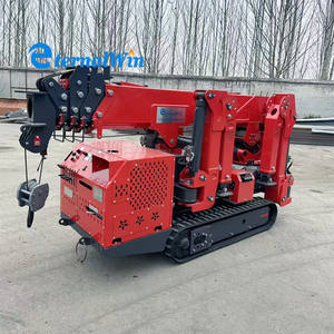 Micro-<span class=keywords><strong>grue</strong></span> mobile électrique sur chenilles 1 2 3 5 8 Boom télescopique de 12 tonnes Petite batterie hydraulique pour moteur EPA <span class=keywords><strong>Mini</strong></span> Spider Crane <span class=keywords><strong>Prix</strong></span> - Product Image 1