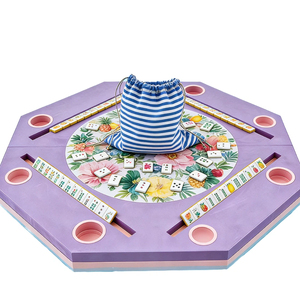 Foldable Octagonal Floating Mahjong Mat <b>Table</b> American Style EVA Material Pool Entertainment Customization Bag <b>for</b> 4 players - Product Image 3