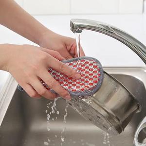 Esponja mágica reutilizable de doble cara, cepillo de limpieza para lavar platos de cocina, superventas - Product Image 3