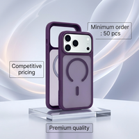 Casing Pelindung iPhone 16 Pro Praktis, Terpasang Rapi, Bahan PC + TPU, Daya Hisap Magnetik Stabil, Anti Benturan, Untuk Penggunaan Sehari-hari