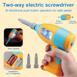 Zg 2D và 3D sáng tạo hộp công cụ với khoan Montessori gốc đồ chơi kỹ thuật vít công cụ thiết lập 225 cái chơi hộp công cụ cho trẻ em - Product Image 3