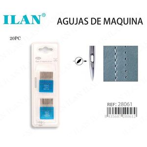 Agujas para máquina de coser Ilan, 20 piezas de tamaños surtidos para coser cuero - Product Image 3