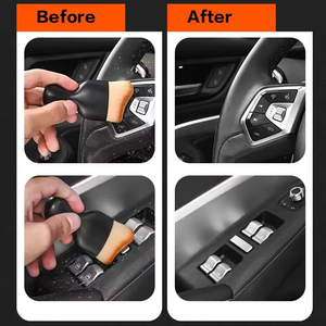 Brosse douce en gros pour le nettoyage des aérations de voiture, outil de dépoussiérage des fentes intérieures artificielles, nettoyeur de détail avec accessoires de rangement - Product Image 6
