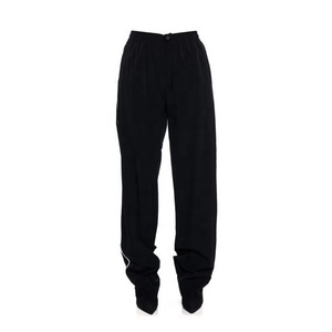 Botas de pantalón de mujer de talla grande 45, de ajuste holgado y pierna ancha, personalizadas, hasta el muslo, con rayas blancas y tacones de aguja - Product Image 6