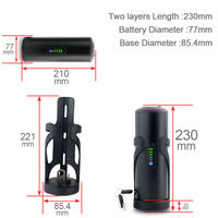 Batterie portable pour vélo électrique, mini-bouteille d'eau, 36V 7Ah, légère, avec verrouillage de sécurité, USB, 800 cycles de vie, 250W, pour vélo pliant, 10S2P