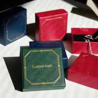 Boîte à bijoux en papier avec logo personnalisé, boîte d'emballage de luxe pour bijoux faits à la main, colliers, bagues, boucles d'oreilles, bracelets, boîte à bijoux en carton