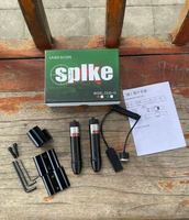 Kit de viseur tactique à point rouge et laser avec viseur réglable en aluminium