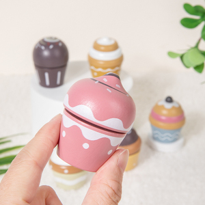 Giocattoli in Legno Colorati a Forma di Cupcake e Gelato, Set da Finta Cucina <span class=keywords><strong>per</strong></span> <span class=keywords><strong>Bambine</strong></span>, <span class=keywords><strong>Gioco</strong></span> <span class=keywords><strong>per</strong></span> Feste del Tè - Product Image 4