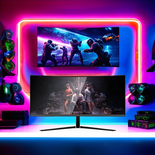 Curved Monitor 4k 34 Inch Gaming Monitor 165Hz HDR with DP Input Led Pc Monitor