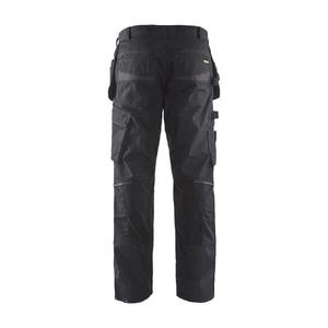 BLAKLADER - 149613309998C56 Pantalones de servicio elásticos con bolsillos para uñas Negro/Gris oscuro-PANTALONES DE TRABAJO EAN 7330509555804 - Product Image 2