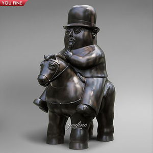 Statua del guerriero di rame della colata della scultura del bronzo del <span class=keywords><strong>Samurai</strong></span> grasso grande all'aperto di Plaza - Product Image 6