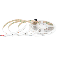 Bande LED RGB SPI FCOB 576D avec IC externe WS2811, contrôle à distance multicolore, bande LED d'ambiance, lumière d'ambiance KTV RGB