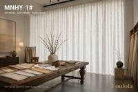 Tissu de rideau transparent conforme à la norme Classe A, largeur 3,0 m, 3 couleurs en stock : blanc cassé, crème, gris clair