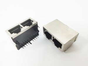 10P8Cサイドエントリー<span class=keywords><strong>2</strong></span>ポートRJ45ジャック一体型コネクタ - Product Image 5