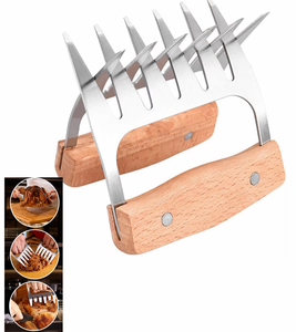 مخلب دب من خشب السنط من الفولاذ المقاوم للصدأ مع مقبض خشبي - Product Image 2