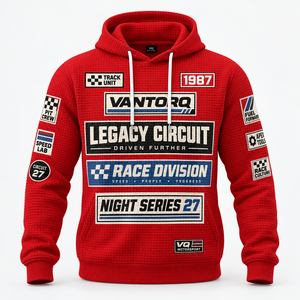 Sudadera con Capucha Vintage de Invierno para Hombre, Estilo Deportivo, Tejido Waffle, Impresión Digital, Logotipo Personalizado, Ropa Deportiva de Carreras - Product Image 2