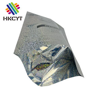 Bolsa de embalaje de ropa personalizada, bolsa holográfica de pie con cremallera con logotipo, venta al por mayor, precio bajo - Product Image 5