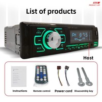 Reproductor MP3 Universal para Auto, Radio FM, Cargador USB Doble, Reproducción desde Memoria