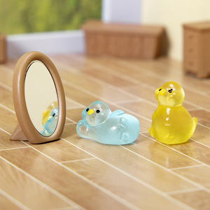 Mini-canards en résine en gros, figurines réalistes de canards et de canetons, décorations de jardin miniatures qui brillent dans le noir, micro-paysages - Product Image 6