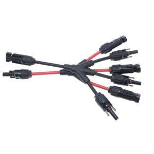 <span class=keywords><strong>Conector</strong></span> PV IP68 a prueba de agua, <span class=keywords><strong>conector</strong></span> Solar macho de uno a tres hembra, Cable de extensión de rama Y4 de 30cm para sistema de Panel Solar - Product Image 1