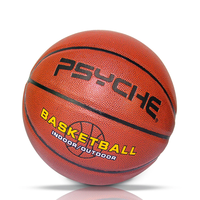 Ballon de basketball personnalisé PSYCHE 29.5 en PU hygroscopique, taille officielle 7, logo OEM