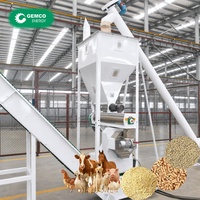 Usine de fabrication de granulés d'aliments pour animaux, machine à granulés annulaire pour aliments pour poissons, production stable, économie de main-d'œuvre