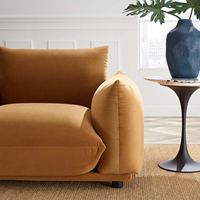 Fauteuil d'appoint moderne du milieu du siècle, fauteuil rembourré confortable pour la lecture, chaise longue pour salon et chambre à coucher