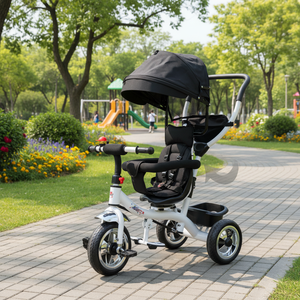 Triciclo nero dei bambini con la copertura 1PCS/cartone - Product Image 5