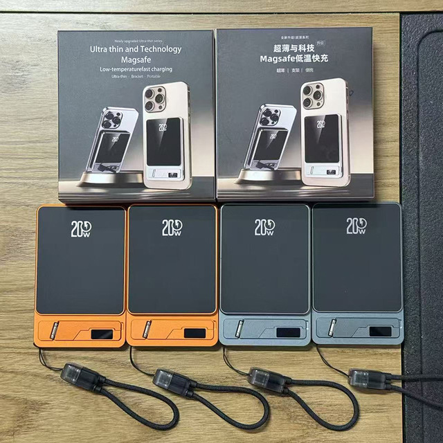 3-in-1 Portable Power Bank with Phone Stand, 15W Wireless & 20W PD Fast Charging, Lightweight for Daily Life & Travel Use