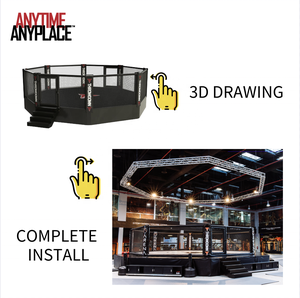 <span class=keywords><strong>Cage</strong></span> de combat <span class=keywords><strong>gonflable</strong></span> octogonale de haute qualité pour la compétition <span class=keywords><strong>MMA</strong></span> à vendre - Product Image 4