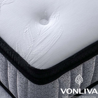 Vonliva King Queen Doppelgröße Hybrid Latex Gel Memory Foam Taschenfederkernmatratze in Rollform für Schlafzimmer Wohnmöbel