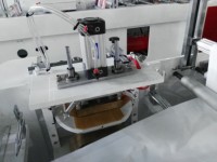Scellage latéral et pli supérieur de poignée de correction automatique de PE avec le sac en plastique de gousset inférieur faisant la machine