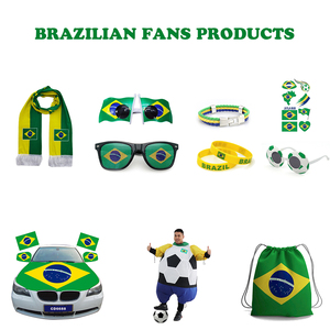 Venta al por Mayor de Productos para Fanáticos del Fútbol Brasileño, Logotipo Personalizado, Recuerdos para Fanáticos del Fútbol Brasileño, Camiseta de Fútbol Brasileña, Bandera - Product Image 2