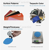 Bâche de protection pour conteneurs de 40 pieds, 650 g/m², 1000*1000D, 20*20, personnalisable, enduite de PVC, imperméable, écologique