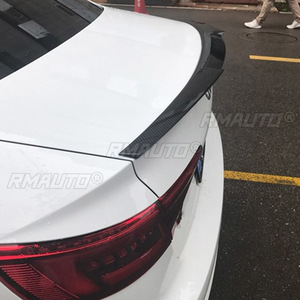สปอยเลอร์หลังคาท้ายรถยนต์ สำหรับ Audi A4 S4 B8.5 ปี 2013 14 15 16 รุ่น Sedan 4 ประตู วัสดุ ABS สีดำคาร์บอน สำหรับตกแต่งภายนอกรถยนต์ - Product Image 6