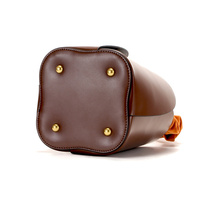 Tas Selempang Wanita Mini Terbaru Desainer Fashion Tali Serut Kulit Asli Tas Selempang Crossbody Tote Bucket Bag Dompet Tas Tangan