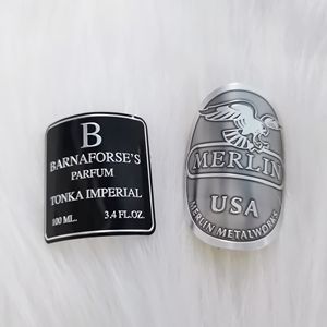 Etiquetas Adhesivas Personalizadas con Logotipo de Bicicleta en Aluminio Repujado, Adhesivo Permanente para Fotos, Manualidades, Velas y Marcos de Fotos - Product Image 1