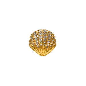 Pendientes E3131 con Carcasa Dorada y Cristales de Estrás con Engaste de Puntas para Uso Diario Femenino, Estilo Clásico - Product Image 1