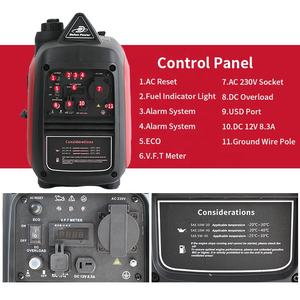 Generador Silencioso Inverter de Tamaño Pequeño con Arranque Eléctrico en Venta / Mini Generador Portátil de Gasolina - Product Image 3