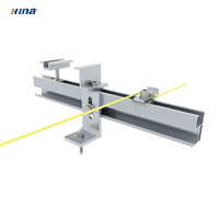 Supports de montage de panneaux solaires en aluminium en forme de L pour toit plat avec rail en aluminium, garantie HINA de 12 ans