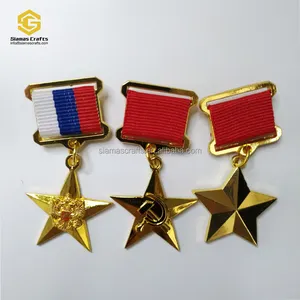 Soviet Union Labor of the Russian Federation Hero of Socialist Labour Gold Star Medal