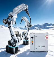 Bras de robot de soudage industriel à 6 axes haute puissance 3 kW, puissance de qualité industrielle fiable pour les tâches de soudage de métaux lourds