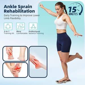 Kit d'entraînement d'équilibre Wellshow, renforçateur de la force des chevilles, planche d'équilibre, <span class=keywords><strong>poutre</strong></span> pour le soulagement de la fasciite plantaire, entraîneur de pieds en tableau noir - Product Image 3