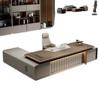 Ensemble de chaise de direction de bureau de patron haut de gamme de luxe mobilier de bureau de président moderne Simple avec