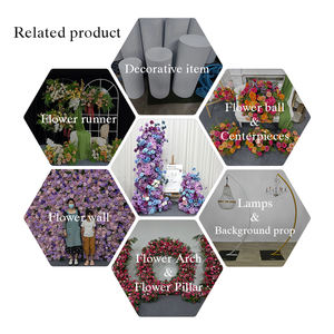 Arco Floral Artificial Realista en Morado y Azul, Decoración para Bodas con Flores de Seda en Lavanda y Azul Cielo - Product Image 5