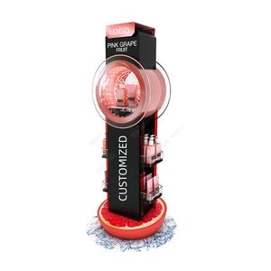 Magasin de cosmétiques personnalisés magasin de maquillage présentoir pour cils de sol en métal avec rouge à lèvres en acrylique brillant à lèvres produit présentoir sur pied - Product Image 6