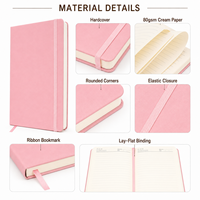 Carnet A5 A6 personnalisé avec logo, couverture souple, journal, agenda avec bande élastique pour le bureau, l'école, les affaires, cadeau prêt à être expédié