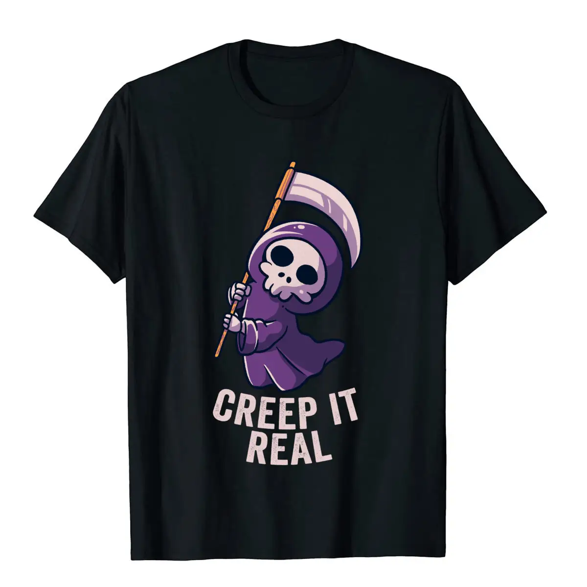 Hot Sale Mens T Shirt Creep It Real - Funny Printed T Shirt Cotton Birthday Logo Text Custom Printing