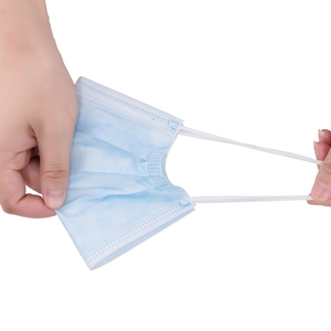 Masques faciaux jetables bleus adultes vente en gros <span class=keywords><strong>niveau</strong></span> <span class=keywords><strong>1</strong></span> 2 3 masques médicaux chirurgicaux à 3 plis en tissu non tissé - Product Image 6
